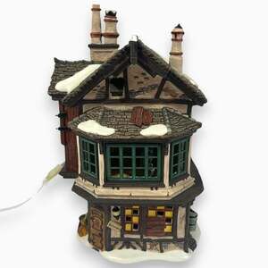 Ebenezer's Brownstone Department 56 Chip in Roof Missing Sign Tested Working
